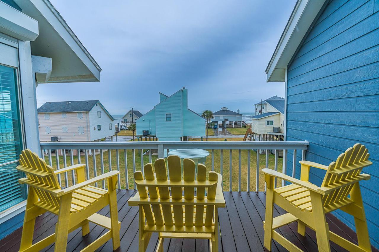 Hot Tub - Ocean Views - Steps To Private Beach - Quiet Location Galveston Exterior photo